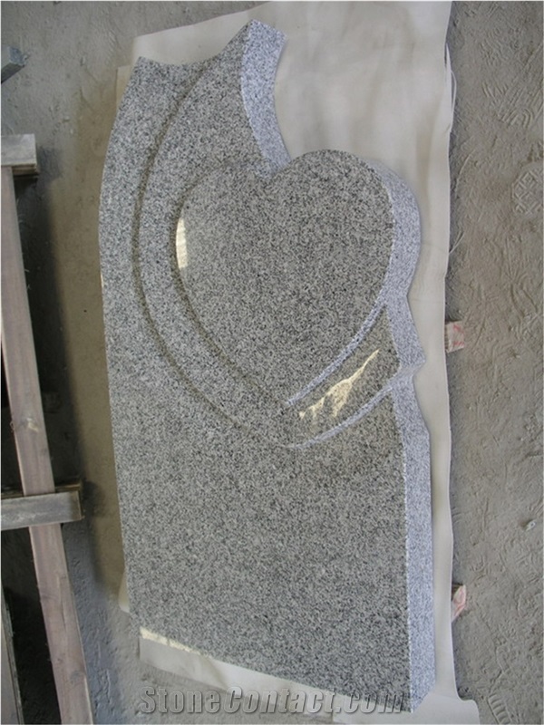 Jewish Style Tombstone,G603 Monument, China G603 Grey Granite Tombstone