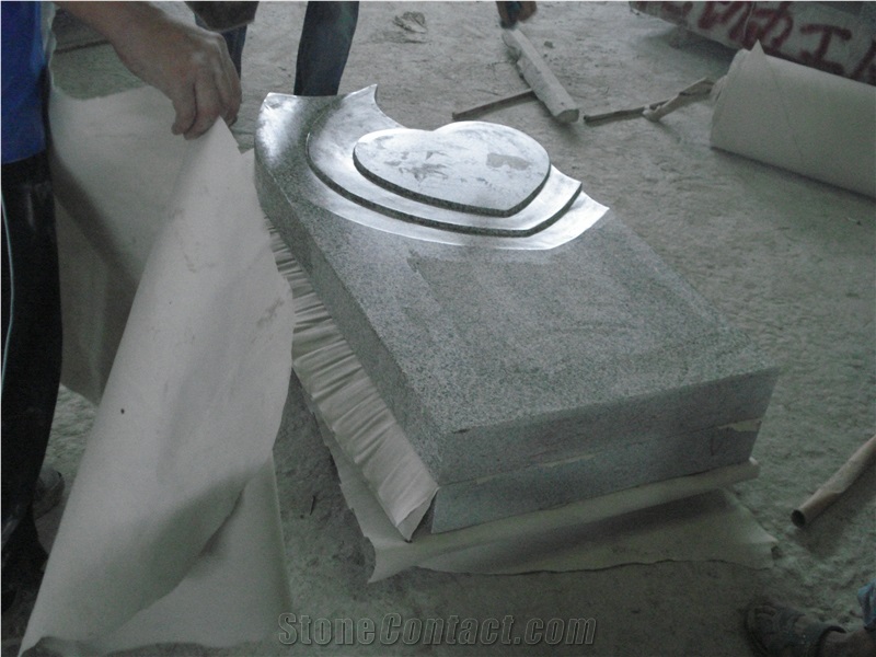 Jewish Style Tombstone,G603 Monument, China G603 Grey Granite Tombstone
