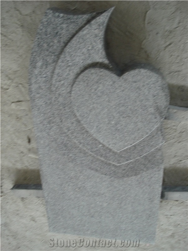 Jewish Style Tombstone,G603 Monument, China G603 Grey Granite Tombstone