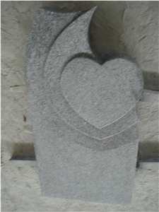 Jewish Style Tombstone,G603 Monument, China G603 Grey Granite Tombstone