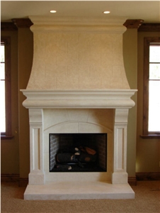 Custom, Hand Crafted, Limestone Fireplace Surrounds and Mantels