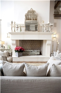 Napoleon Natural Quarry Cast Limestone Fireplace