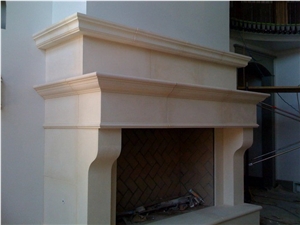 Napoleon Natural Quarry Cast Limestone Fireplace
