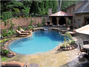 Beige Sandstone Landscaping Stones, Pool Coping, Pool Pavers