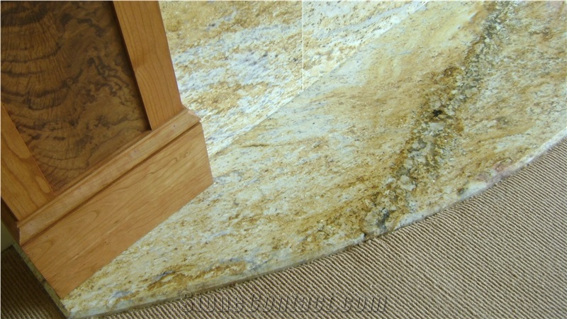 Golden Sand Granite Fireplace Surround, Yellow Granite Fireplace Brazil
