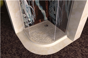 Classic Tivoli Travertino Bianco Shower Tray