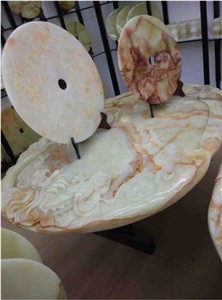 Green Onyx Custom Design Table Top