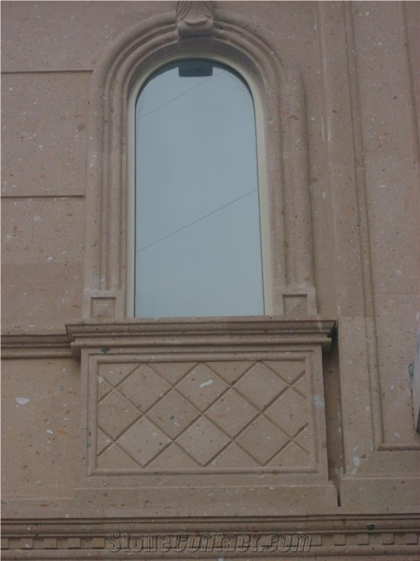 Cafe Cantera Sandstone Arches, Frames, Building Stones, Brown Sandstone for Building
