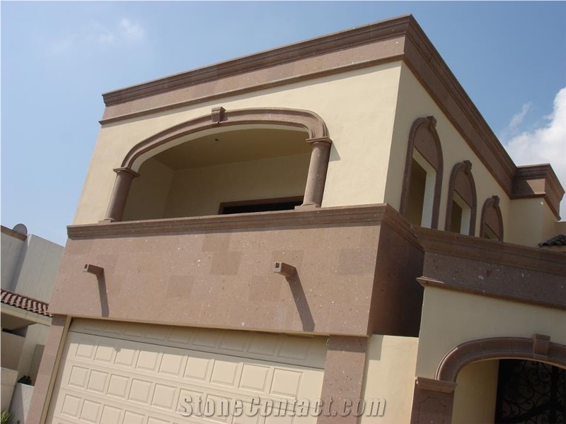 Cafe Cantera Sandstone Arches, Frames, Building Stones, Brown Sandstone for Building