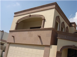 Cafe Cantera Sandstone Arches, Frames, Building Stones, Brown Sandstone for Building