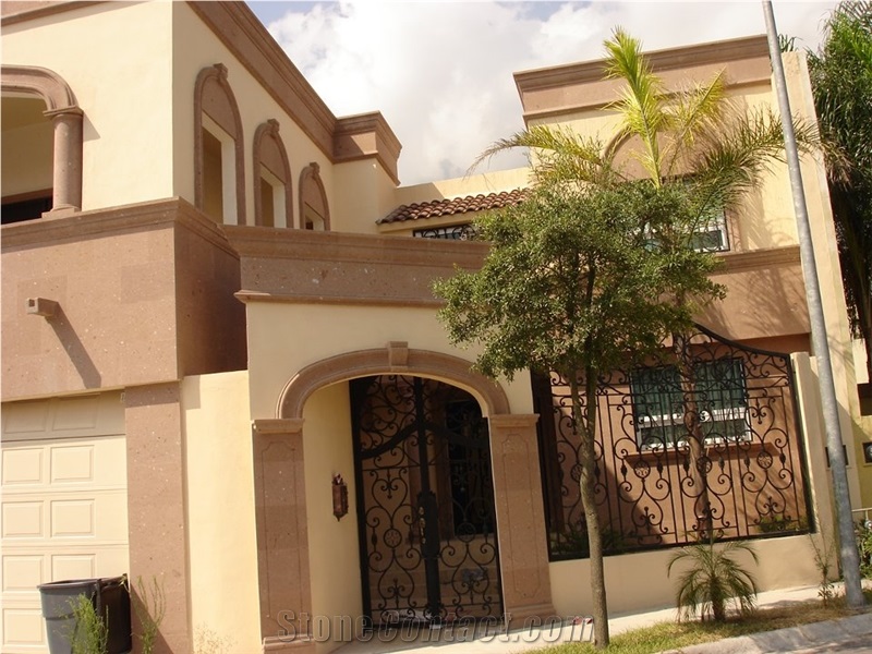 Cafe Cantera Sandstone Arches, Frames, Building Stones, Brown Sandstone for Building