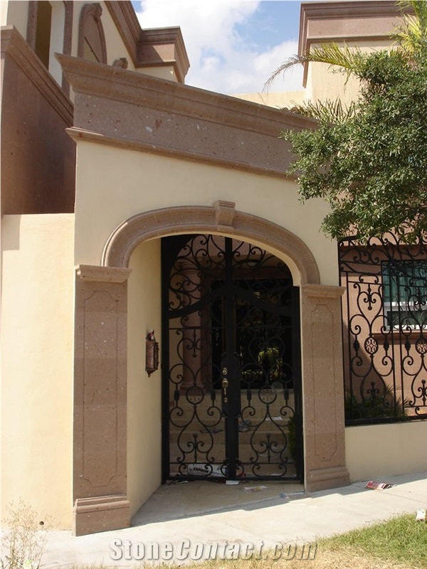 Cafe Cantera Sandstone Arches, Frames, Building Stones, Brown Sandstone for Building