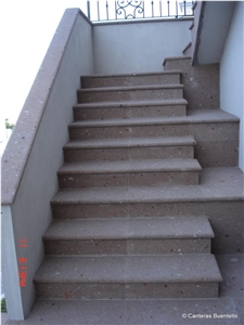 Cafe Cantera Steps, Stairs, Brown Cafe Cantera Stairs & Steps Mexico Cantera