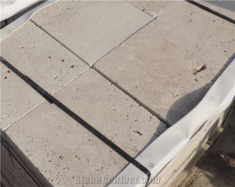 Travertino Moka Aged-Tumbled 30x30x1.2 cm