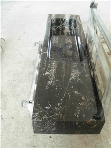 Nero Portoro Vena Fine Marble Solid Farm Sink
