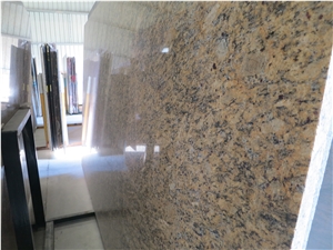 Giallo Santa Cecilia Granite Slabs & Tiles, Brazil Yellow Granite