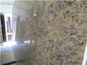 Giallo Santa Cecilia Granite Slabs & Tiles, Brazil Yellow Granite
