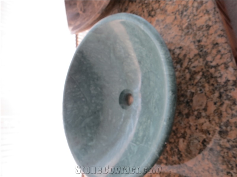 Sunny Beige Marble Basin, Beige Marble Wash Basin, Marble Sink
