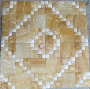 Yellow Onyx Mosaic ,Onyx Pattern,Mosaic Pattern