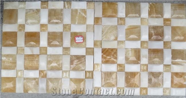 Yellow Onyx Mosaic ,Onyx Pattern,Mosaic Pattern