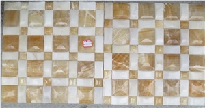 Yellow Onyx Mosaic ,Onyx Pattern,Mosaic Pattern