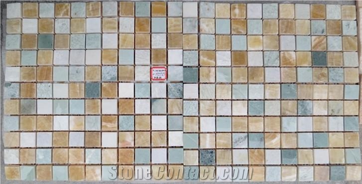 Yellow Onyx Mosaic ,Onyx Pattern,Mosaic Pattern