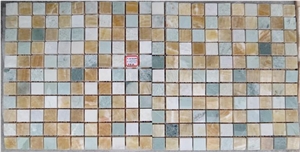Yellow Onyx Mosaic ,Onyx Pattern,Mosaic Pattern