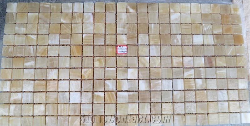 Yellow Onyx Mosaic ,Onyx Pattern,Mosaic Pattern
