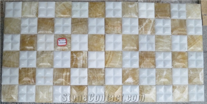 Yellow Onyx Mosaic ,Onyx Pattern,Mosaic Pattern
