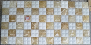 Yellow Onyx Mosaic ,Onyx Pattern,Mosaic Pattern