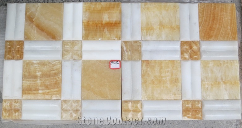 Yellow Onyx Mosaic ,Onyx Pattern,Mosaic Pattern