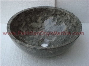 Oceanic Corel Marble Sinks and Basins, Grey Marble Sinks & Basins