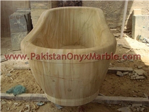 Stylish Beige Marble Bathtubs Collection