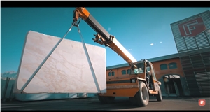 Bianco Carrara Campanili Marble Slabsd, White Marble Slabs Italy