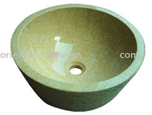 Beige Granite Marble Bathroom Wash Sinks, Stone Vessel Round Basins, Kitchen Oval Wash Sink, Absolute Beige Marble Round Basins Beige Granite Marble Bathroom Wash Sinks, Stone Vessel Round Basins, Kitchen Oval Wash Sink, Absolute Beige Marble Round Basins