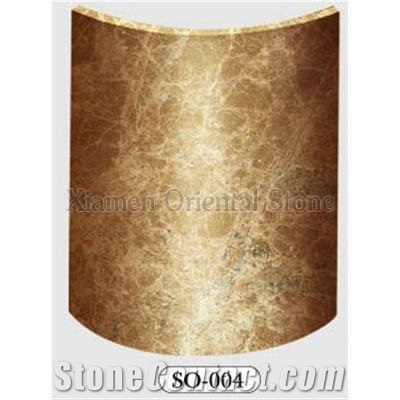 Beige Marron Marble Roman Architectural Columns, Outdoor Building Stones Doric Columns, Landscaping Stones Column Bases & Tops, Pedestal Columns
