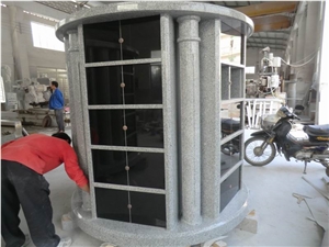 China G603 Granite Round Cremation Columbarium Design, Niches Columbariums