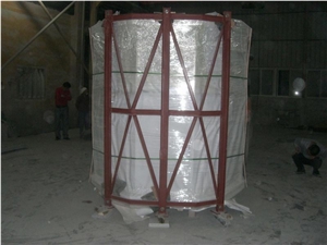 China G603 Grey Granite Cremation Columbarium, Black Granite Mausoleums Crypts Design, Niches Round Cemetery Columbariums