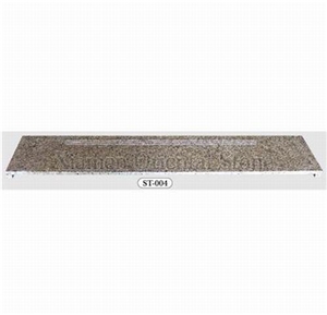 China Granite Outdoor Steps Staircase with Anti-Slide, Indoor Stone Deck Stair, Stair Treads, Stair Riser, Lu Red Granite Stair Treads