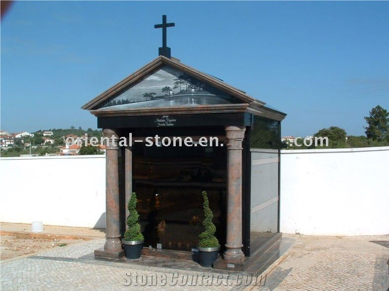 China Granite Stone Cremation Family Mausoleums Design, Cemetery Crypts Columbariums Urn, Niches Columbarium