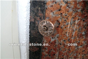 China Red Granite Round Cremation Columbarium Design, Black Granite Cemetery Mausoleum Crypts Design, Niches Columbariums