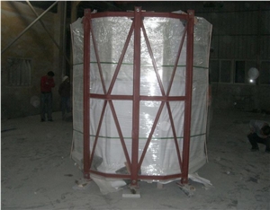 China Red Granite Round Cremation Columbarium Design, Black Granite Cemetery Mausoleum Crypts Design, Niches Columbariums