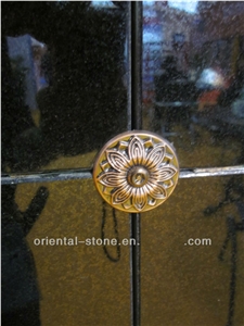 China Red Jinghai Rongchen Granite Cremation Columbarium with Red Stone Niches Urns Columbariums