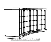 China Shanxi Black Granite Columbariums Design, G603 Cemetery Mausoleum Crypts Design, Cremation Columbarium