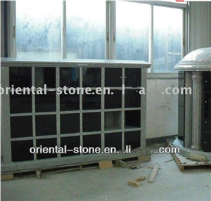 China Shanxi Black Granite Cremation Columbarium Design, Grey G603 Cemetery Mausoleum Crypts Design, 24 Niches Columbariums