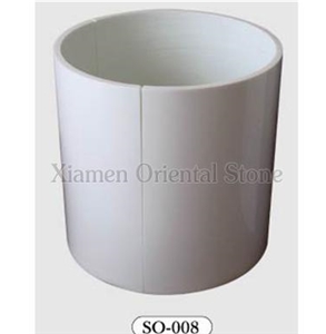 G724 Granite Roman Doric Columns, Outdoor Building Stone Architectural Columns, Column Bases & Tops