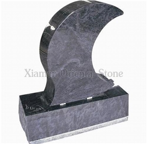G757 Granite Cemetery Engraved Headstones Tombstones, Memorial Stone Gravestones, Western Style Single Monuments, Custom Tombstone Monument Design