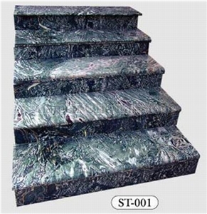 Granite Marble Steps, Stone Deck Stair, Stair Riser, Indoor Stair Treads, Outdoor Staircase, Julian Jade Green Marble Stair Treads Granite Marble Steps, Stone Deck Stair, Stair Riser, Indoor Stair Treads, Outdoor Staircase, Julian Jade Green Marble Stair Treads