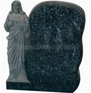 Import Granite Cemetery Engraved Headstones Tombstones, Natural Stone Carving Gravestones,Memorial Western Style Single Monuments,Custom Tombstone Monument Design