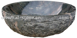 Natural Granite Marble Bathroom Oval Sinks, Stone Round Wash Basins, Solid Surface Vessel Sink, G679 Granite Wash Basins